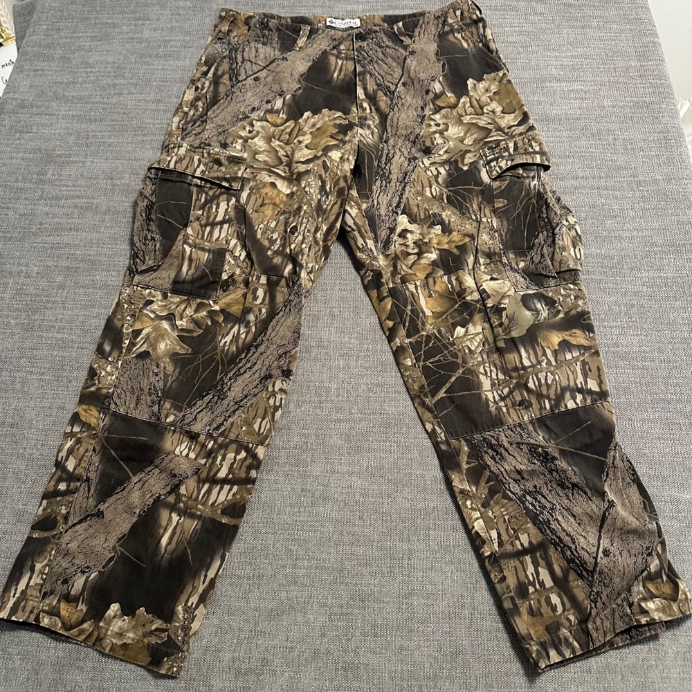 Columbia Cargo Pants Mens 36x32 Camo Hunting Outdoor Utility